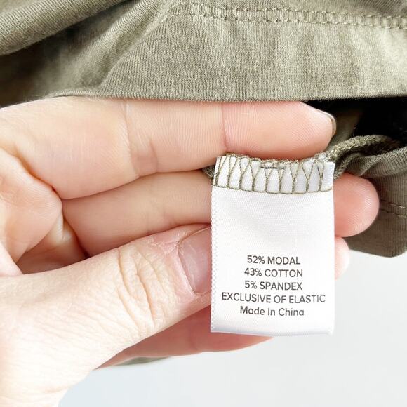 Evereve Flutter Short Sleeve Shirt Blouse Green XS - Picture 4 of 4